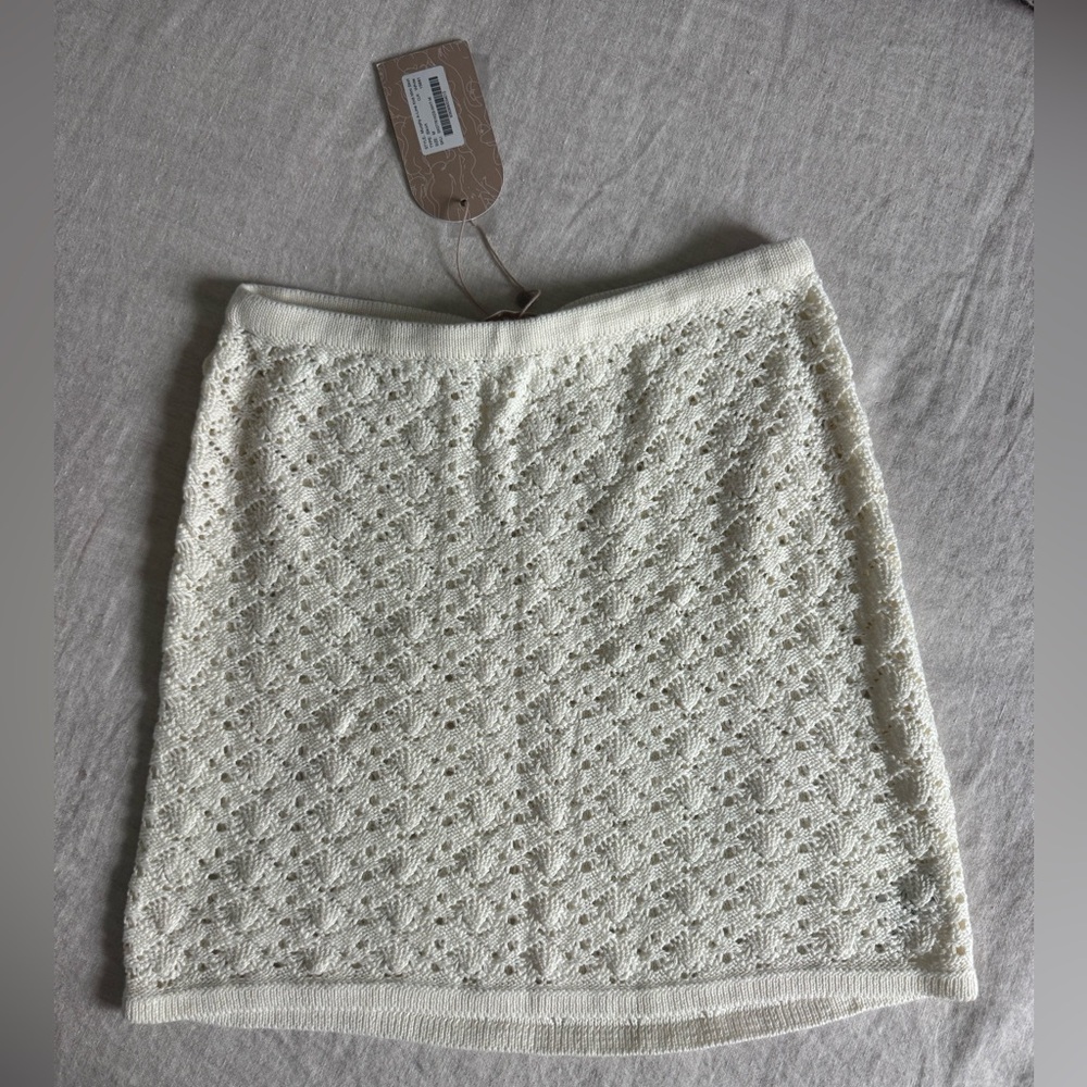 Meshki Murphy A-Line Knit Mini Skirt